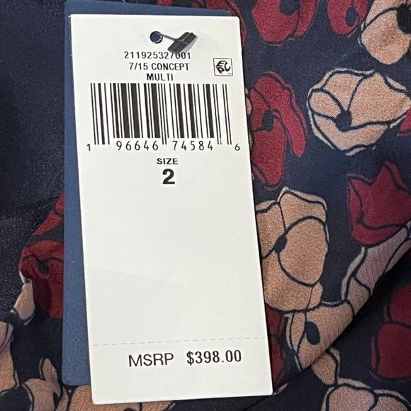 POLO Ralph Lauren One Sleeve Georgette Blouse Neck Tie NEW NWT $398 Size 2 - Picture 4 of 10